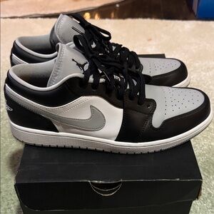 Jordan Black and Gray Sneakers